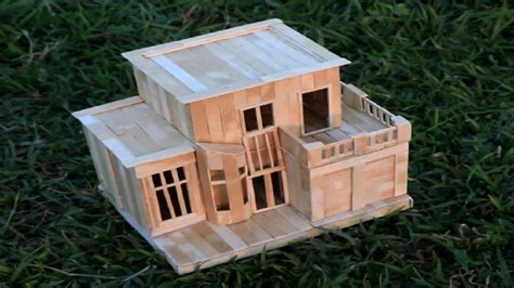 modern popsicle stick house designs|oddly shaped popsicle stick homes.